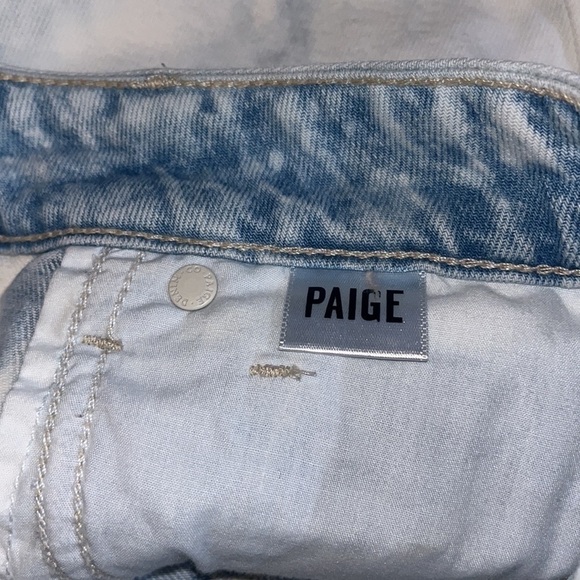 Paige Acid Wash Denim Mini Skirt 25.  Excellent condition - Picture 7 of 7